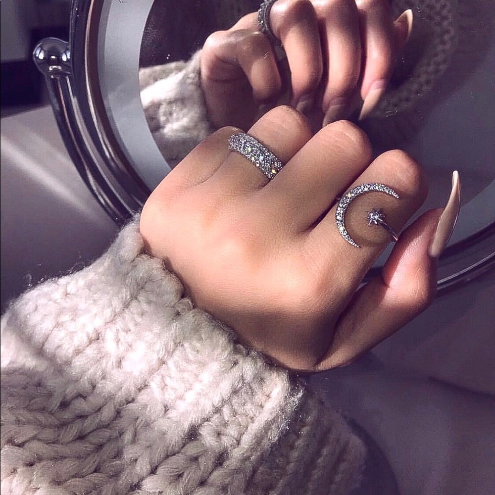 Sterling Silver  Ring 🌙To The Moon And Back - Picture 2 of 7